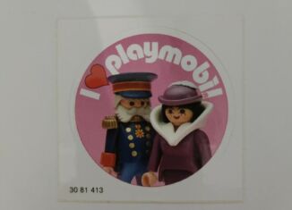 Playmobil - 3081413 - Sticker I Love Playmobil 1900 Paar