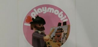 Playmobil - 3081448 - Sticker I Love Playmobil 1900 Paint Artist
