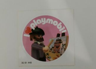 Playmobil - 3081448 - Sticker I Love Playmobil 1900 Bildmaler