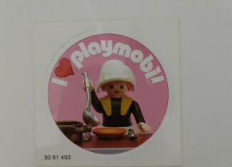 Playmobil - 3081403 - Sticker I Love Playmobil 1900 Cook