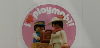 Playmobil - 3081439 - Sticker I love Playmobil 1900 Gepäckträger
