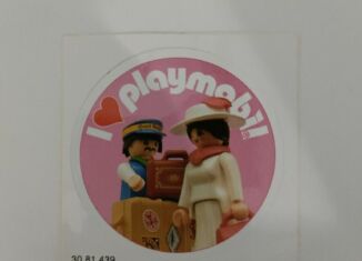 Playmobil - 3081439 - Sticker I love Playmobil 1900 Gepäckträger