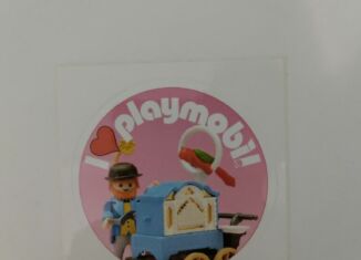 Playmobil - 3081415 - Sticker I love Playmobil 1900 Drehorgelspieler