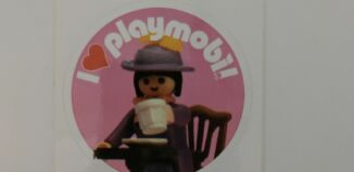 Playmobil - 3081436 - Sticker I Love Playmobil 1900 Dame mit Tasse