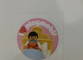 Playmobil - 3081417 - Sticker I love Playmobil 1900 Junge in Bett