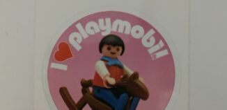 Playmobil - 3081444 - Sticker I Love Playmobil 1900 Junge mit Schaukelpferd