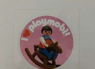 Playmobil - 3081444 - Sticker I Love Playmobil 1900 Junge mit Schaukelpferd