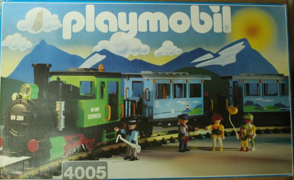 Playmobil 4005 - Green Passenger Train Set - Box