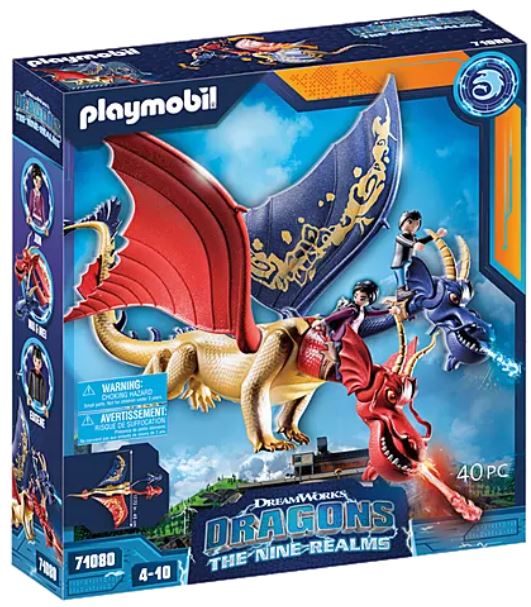 Playmobil 71080 - Dragons: The Nine Realms - Wu & Wei mit Jun - Box