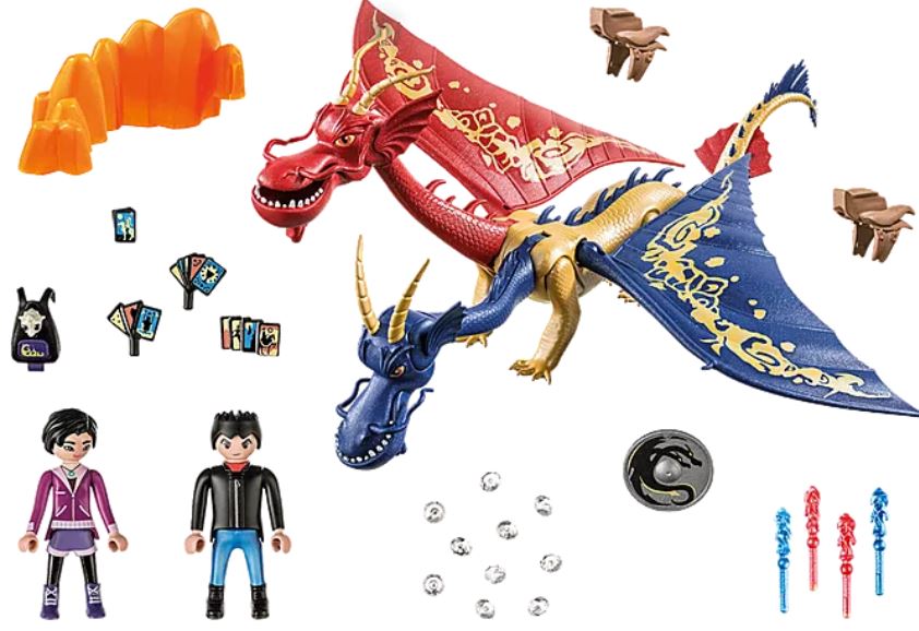 Playmobil 71080 - Dragons: The Nine Realms - Wu & Wei con Jun - Volver