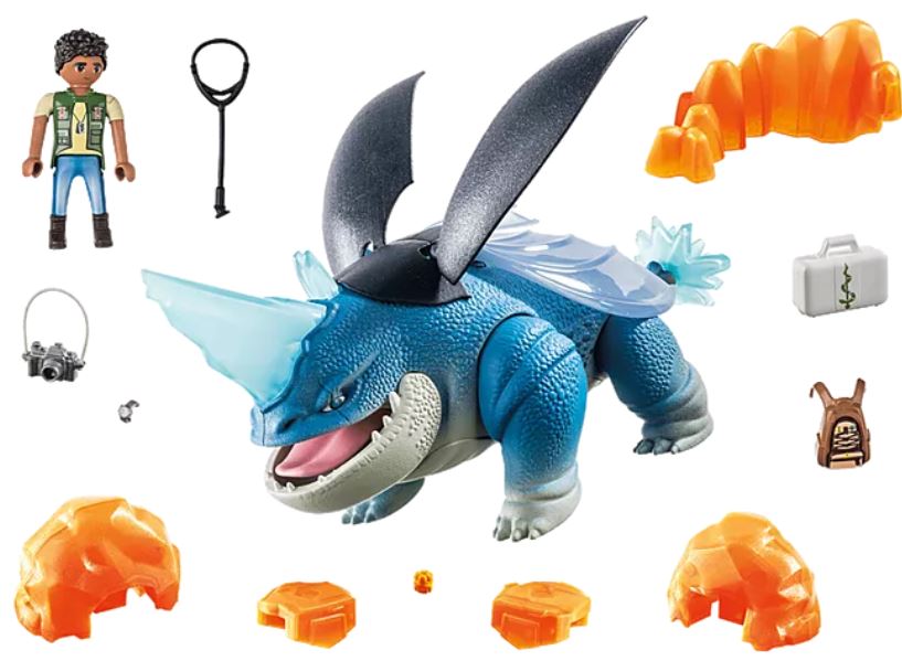 Playmobil 71082 - Dragons: The Nine Realms - Plowhorn & D'Angelo - Back