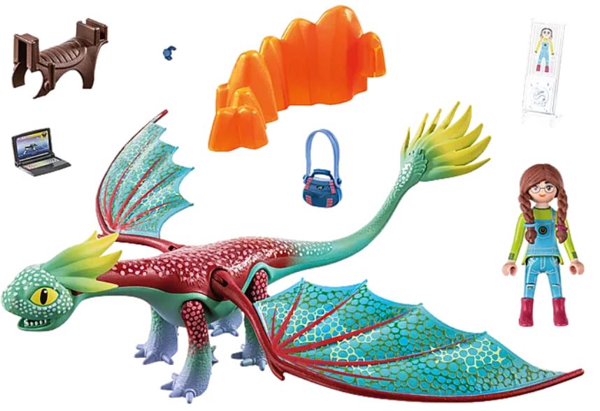 Playmobil 71083 - Dragons: The Nine Realms - Feathers & Alex - Back