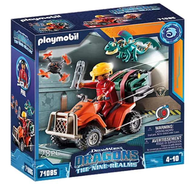 Playmobil 71085 - Dragons: The Nine Realms - Icaris ATV & Phil - Box