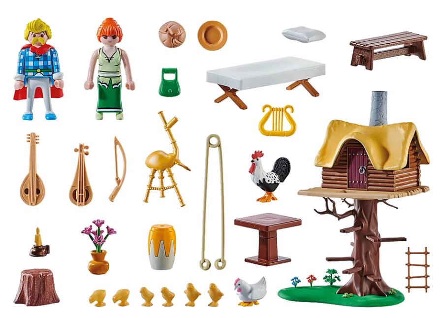 Playmobil 71016 - Cacofonix with tree house - Back