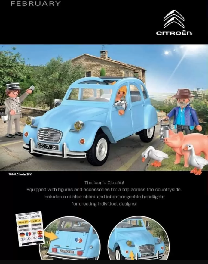 Playmobil 70640 Citroën 2CV Official Collectible Vehicle Playset