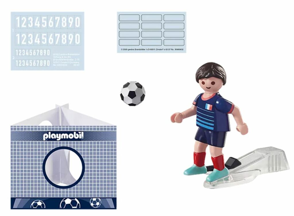 Playmobil 71124 - Football Player France B - Back