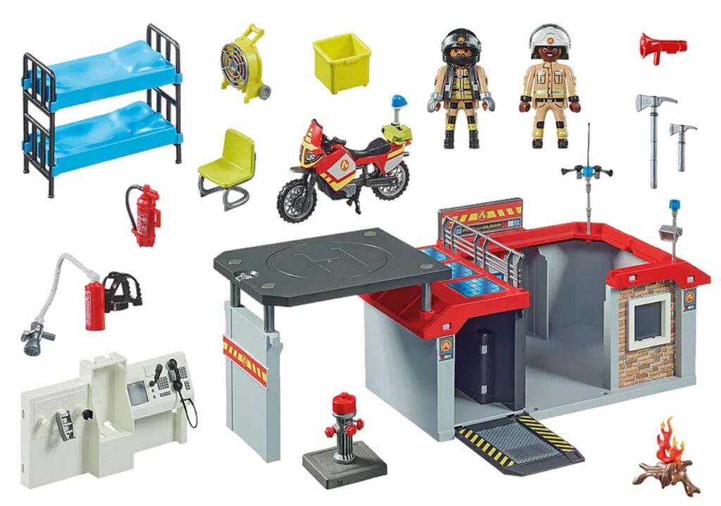 Playmobil 71193 - Transportable Fire Station - Back