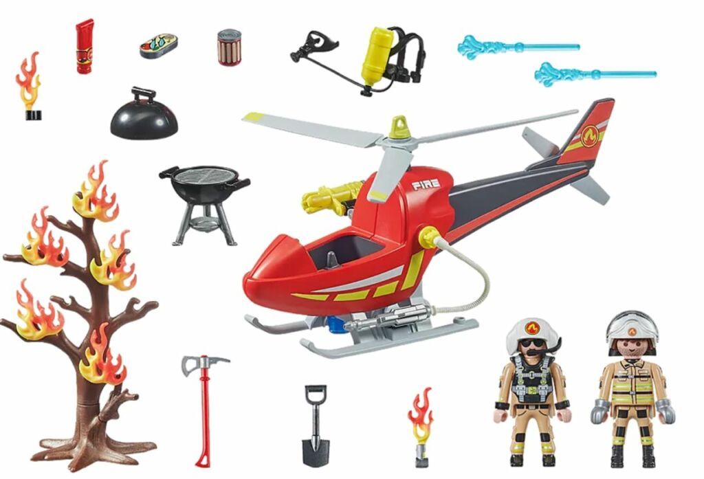 Playmobil 71195 - Firefighting Helicopter - Back