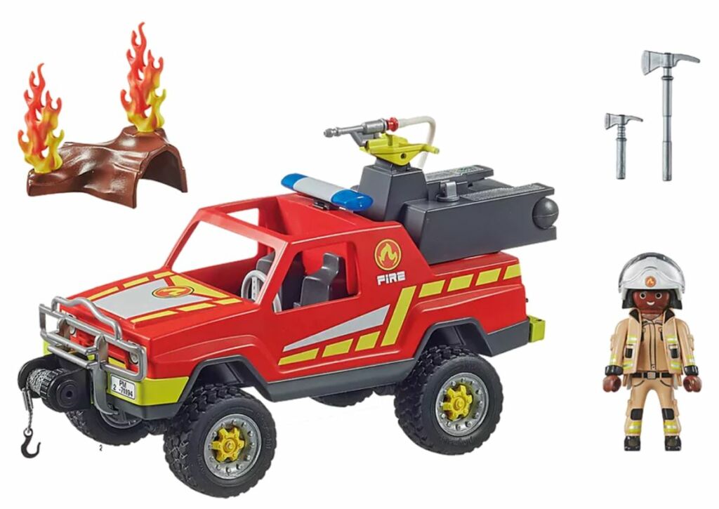 Playmobil 71194 - Fire Brigade Pick-up - Back