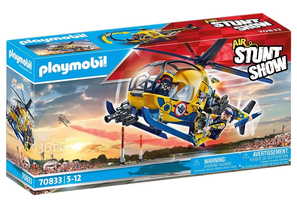 Playmobil 70833 - Air Stuntshow Film Crew Helicopter - Box