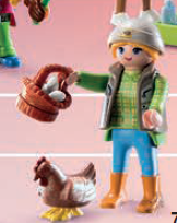 Playmobil - 70639v8 - Farmer with chicken and eggs