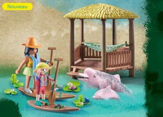 Playmobil - 71143 - Wiltopia - Paddles et dauphins roses