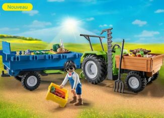 Playmobil - 71249 - Harvester Tractor with Trailer