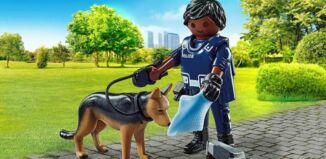 Playmobil - 71162 - Policier avec chien de détection
