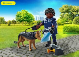 Playmobil - 71162 - Polizist mit Spürhund