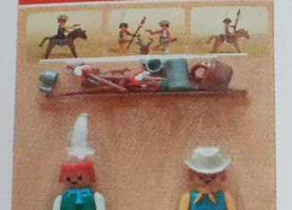 Playmobil - 1732v1-pla - Blue cowboy & green Indian
