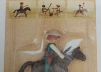 Playmobil - 1733v2-pla - Green cowboy & horse