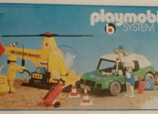 Playmobil - 3158s1v2 - Helicopter Service + Police car