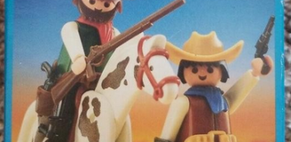 Playmobil - 3304v3 - 2 cowboys / cheval