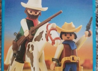 Playmobil - 3304v3 - 2 cowboys / cheval