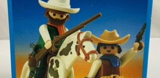 Playmobil - 3304v5 - 2 cowboys / cheval
