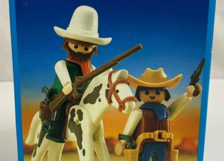 Playmobil - 3304v5 - 2 cowboys / cheval