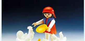 Playmobil - 3595v2 - fille/basse cour