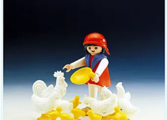 Playmobil - 3595v2 - Farmer's Wife And Chickens
