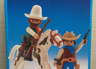 Playmobil - 3304s2v2-esp - 2 cowboys / cheval