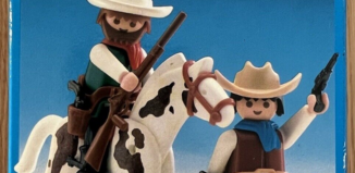 Playmobil - 3304s2v1-esp - 2 cowboys / cheval