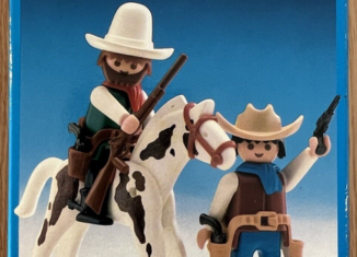 Playmobil - 3304s2v1-esp - 2 Cowboys mit Pferd
