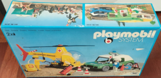 Playmobil - 3158-ita - Helicopter Service + Police car