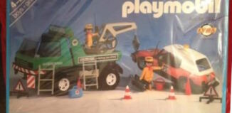 Playmobil - 3473-lyr - Green tow truck
