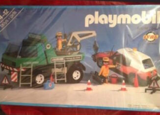 Playmobil - 3473-lyr - Green tow truck