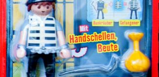 Playmobil - 30790154-ger - Bankräuber mit Handschellen, Beute und Brecheisen