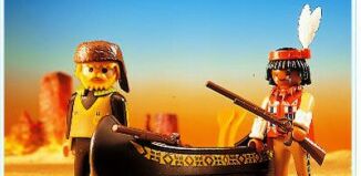 Playmobil - 3397 - Indio y trampero con canoa