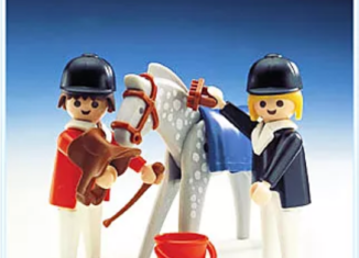Playmobil - 3305-ant - 2 Reiter mit Pferd
