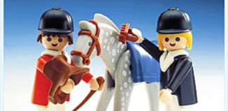 Playmobil - 3305 - 2 cavaliers / cheval
