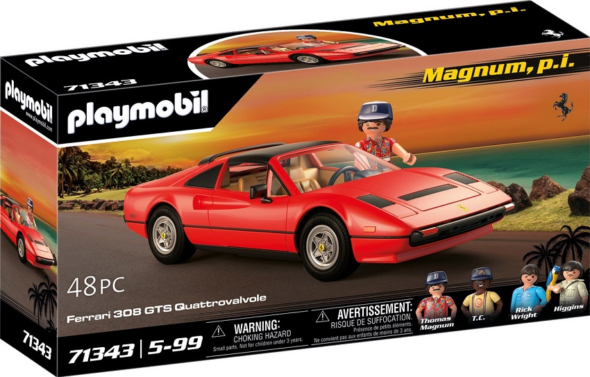 Playmobil 71343 - Magnum, p.i. Ferrari 308 GTS Quattrovalvole - Box