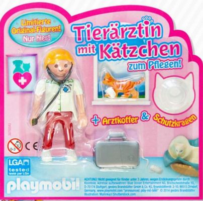 Playmobil 30792043-ger - Veterinarian with Kitten and Doctor's Bag - Box